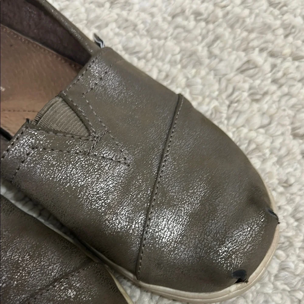 Toms Gray Moccasins Slip-On Shoes